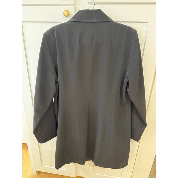 Vintage Black '90's Esprit Mac Trench Jacket Size L - Picture 2 of 7